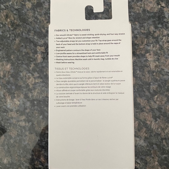 NIB 3-Pack Lululemon Double Strap Face Masks Black - Picture 2 of 2